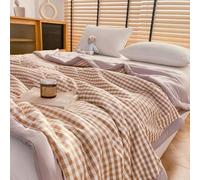 AHYBE Copriletto estivo floreale, per letto queen size, colore: verde, 180 x 220/200 x 230 cm, in microfibra, leggero, morbido, reversibile, per tutte le stagioni (G, 200 x 230 cm)