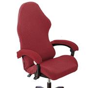 AHYBE Coprisedia Da Gaming Con Braccioli 4 Pezzi Fodera Per Sedia Da Ufficio Coprisedia Per Sedia Da Gioco Elasticizzata Copripoltrona Girevole Ergonomica Copri Schienale Della Sedia Da Computer (E)