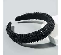 AHYBE Fasce con diamante cristallo serra testa donna, fasce morbide eleganti, accessorio per capelli matrimonio, accessori per tutti i giorni, compleanno, matrimonio, Natale, festa, (AJ)