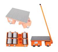 AI润色 118/5000 通用场景 Manovratore Di Macchine Pesanti Con Base Rotativa, Capacità Di 4400 Lb Con Ruote In Acciaio E PU Per Lo Spostamento Di Apparecchiature Industriali(8Ton~00Lbs)