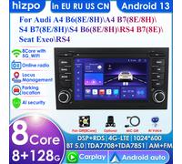 AI 7862 Sistema 2din Android Autoradio per Audi A4 B6 B7 S4 RS4 per Seat Exeo Autoradio Lettore video multimediale GPS Carplay 4G BT