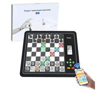 AI Adaptive Electronic Chess Set Gioco e App con Scacchiera Computer, Scacchiera Intelligente, Gioco da Tavolo Set di Scacchi, Gioco di Scacchi Elettronico, LED, Batteria Integrata, Ottimo Partner per