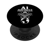 AI - Aggiornamento finale dell'umanità - Futuristic Robot Scarica PopSockets PopGrip Adesivo