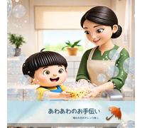 【AI絵本】【AI Storybook】あわあわのおてつだい（3歳4歳5歳6歳向け）子供向け 寝かしつけ絵本 おてつだい おさらあらい: AI生成絵本・読み聞かせ絵本