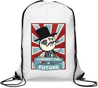 AI Artificial Intelligence I Predict The Future Like A Boss Gym Sack Casual Borsa con coulisse Bianco