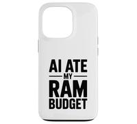 AI Ate My RAM Budget Divertente Computing Umorismo Custodia per iPhone 13 Pro