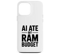 AI Ate My RAM Budget Divertente Computing Umorismo Custodia per iPhone 13 Pro Max