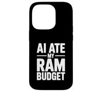 AI Ate My RAM Budget Divertente Computing Umorismo Custodia per iPhone 14 Pro