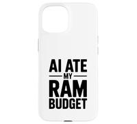 AI Ate My RAM Budget Divertente Computing Umorismo Custodia per iPhone 15