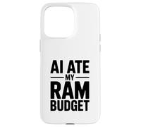 AI Ate My RAM Budget Divertente Computing Umorismo Custodia per iPhone 15 Pro Max
