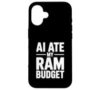 AI Ate My RAM Budget Divertente Computing Umorismo Custodia per iPhone 16