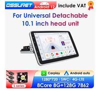 AI CarPlay Android 12 autoradio lettore multimediale Video Stereo GPS Navi per schermo girevole universale a 360 gradi RDS 1DIN USB