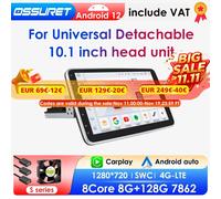 AI CarPlay Android 12 autoradio lettore multimediale Video Stereo GPS Navi per schermo girevole universale a 360 gradi RDS 1DIN USB