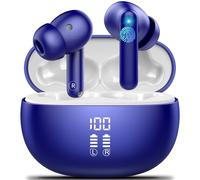 AI Cuffie Traduzione, 3-in-1 Bluetooth 5.4 Traduttore Istantaneo Vocale con 164 Lingue/6 Modalità di Traduzione, 42 Ore Auricolari di Traduzione con ENC e APP, Cuffie Bluetooth per Viaggi/Affari Blu