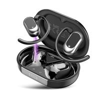 AI Cuffie Traduzione Simultanea, 4-in-1 Auricolari Traduttori Istantanei con 164 Lingue e 7 Modalità, Bluetooth 5.4 Open Ear con ENC, Codice Autorizz Permanente, IPX7 per Viaggi, Studio e Affari, Nero