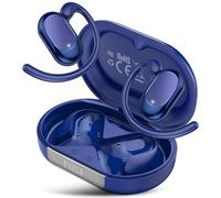 AI Cuffie Traduzione Simultanea, 4-in-1 Auricolari Traduttori Istantanei con 164 Lingue e 7 Modalità, Bluetooth 5.4 Open Ear con ENC, Codice Autorizz Permanente, IPX7 per Viaggi, Studio e Affari, Blu