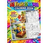AI Fruit Drama Coloring Book: Color your favorite AI fruit drama scenes