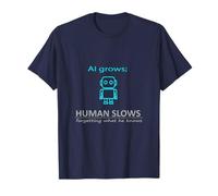 AI Grows Human Slows Forgetting What He Knows Tee Maglietta