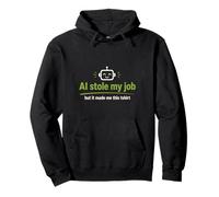 AI ha Rubato Il Mio Lavoro Tech Humor Robot Design Felpa con Cappuccio