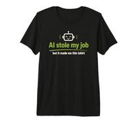 AI ha Rubato Il Mio Lavoro Tech Humor Robot Design Maglietta Premium