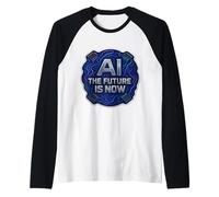 AI Il Futuro è Ora Enginner Specialist Lover User Tech Maglia con Maniche Raglan