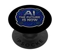 AI Il futuro è ora Enginner Specialist Lover User Tech PopSockets PopGrip Adesivo
