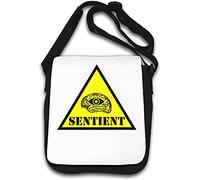 AI is Sentient Artificial Intelligence Illuminati All Seeing Eye Borsa a tracolla bianca