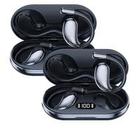 Ai Language Translator Earbuds Real Time - 2Pcs Wireless Bluetooths Translator Earbuds, 3 in1 Translate Earphones with 144 Languages and Accents, Fit iOS & Androids for Travel, Business and Learning