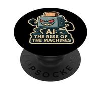 AI L'ascesa delle macchine Intelligenza Artificiale Divertente PopSockets PopGrip Adesivo