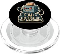 AI L'ascesa delle macchine Intelligenza Artificiale Divertente PopSockets PopGrip per MagSafe