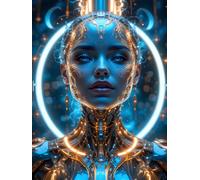 AI Life - Black Art Notebook "EVERYTHING BEGINS IN DARKNESS" - 8,25 x 11 Inches, Black Paper, 140 P