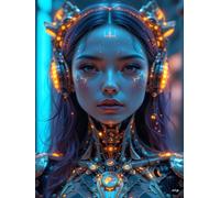 AI Life - Black Art Notebook "Sensitivity and Intuition Meet at the Heart of Truth" - 8,25 x 11 Inches, Black Paper, 140 Pages