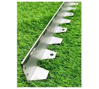 ai margini del giardino, Bordatura paesaggistica in acciaio inossidabile 304 multicolore e di diverse dimensioni(Silver,8x3x100cm)