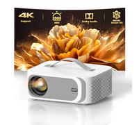 [AI Movin 2.0 System/1800 ANSI/Auto Focus] Proiettore per esterni con WiFi e Bluetooth, Proiettore portatile da 30 W DoIby Audio APPS integrate, Lisowod 4K Support Smart Proiettore con HDR10+ 2025