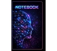AI Notebook - Futuristic Journal with Glossy Cover - 100 Lined Pages with Margin 6x9: A perfect gift for anyone who loves technology, science fiction and modern design.