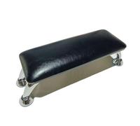 ai polsi delle unghie, Nail Arm Rest Cushion Memory Foam Faux Leather Stand Multicolor(Black-Silver Stand)