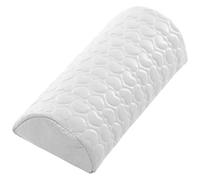 ai polsi delle unghie, Nail Arm Rest Pillow Memory Foam Faux Leather Multicolor 30x9x6cm(Leather white)