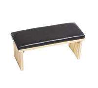 ai polsi delle unghie, Nail Arm Rest Wood 2-Layer PU Leather Manicure Pillow Cushion Multicolor Salon Manicurist(Black)