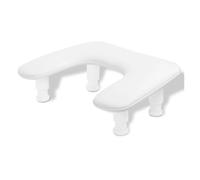ai polsi delle unghie, U-shaped Adjustable Nail Arm Rest Microfiber PU Leather Cushion Multicolor(White)