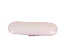 ai polsi delle unghie, Washable Memory Foam Leather Nail Arm Rest Pink White(White)