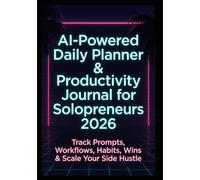 AI-Powered Daily Planner & Productivity Journal for Solopreneurs 2026: Track Prompts, Workflows, Habits, Wins & Scale Your Side Hustle