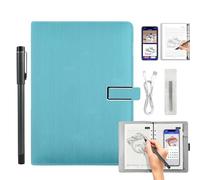 Ai-Powered Smart Writing Set, Ai Smart Digital Notebook with Pen, Smart Electronic Notebook, Digital Pen Real-Time Synchronization Digitization for iOS and Android for Office Note Drawing (Blue-A)