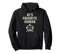 AI Prompt Ingegnere Coder Umorismo Tech Nerd Machine Learning Felpa con Cappuccio