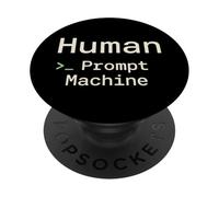 AI Prompt Ingegnere Coder Umorismo Tech Nerd Machine Learning PopSockets PopGrip Adesivo