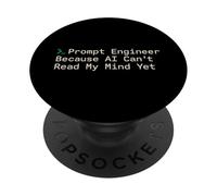AI Prompt Ingegnere Coder Umorismo Tech Nerd Machine Learning PopSockets PopGrip Adesivo