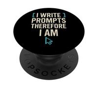 AI Prompt Ingegnere Coder Umorismo Tech Nerd Machine Learning PopSockets PopGrip Adesivo