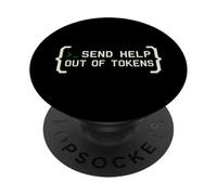 AI Prompt Ingegnere Coder Umorismo Tech Nerd Machine Learning PopSockets PopGrip Adesivo