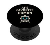 AI Prompt Ingegnere Coder Umorismo Tech Nerd Machine Learning PopSockets PopGrip Adesivo