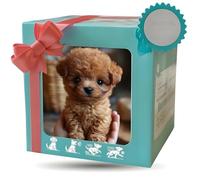 AI Robot Dog - Realistic Interactive Plushing che cammina, abbaia, coda Wags e si siede come un vero cane, un animale domestico elettronico intelligente per bambini 6-12+, bambini e adulti