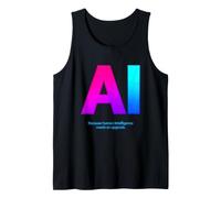 AI sarcastica Che Dice perché l'intelligenza Umana ha Bisogno di Un aggiornamento Canotta